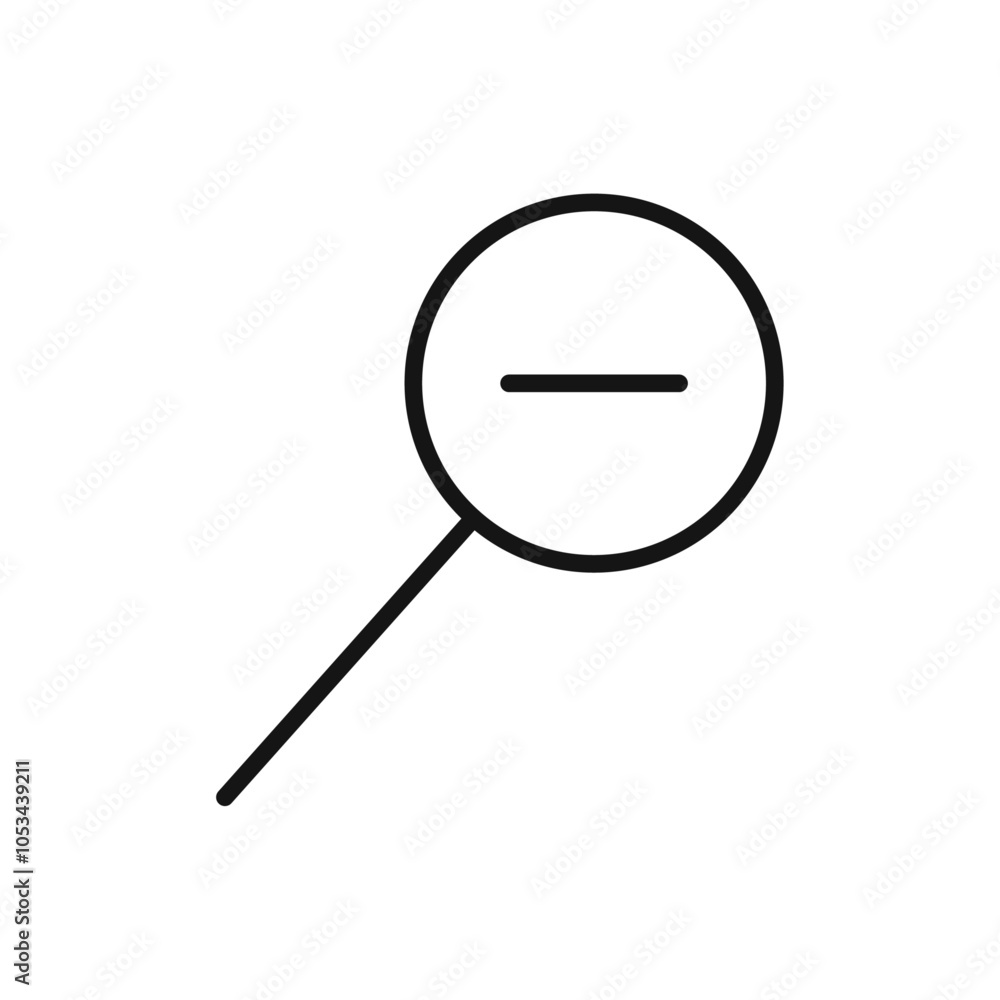 Zoom out icon vector set collection for web