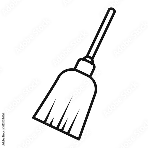 Broom icon vector set collection for web