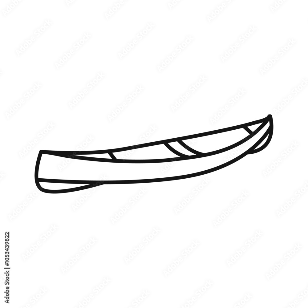 Canoe icon vector set collection for web Canoe icon vector set collection for web