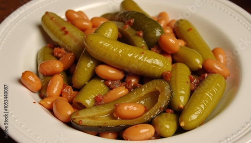  Freshly pickled delights a tangy mix of green beans and chickpeas