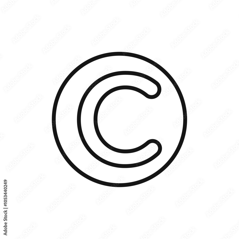 Copyright icon vector set collection for web Copyright icon vector set collection for web