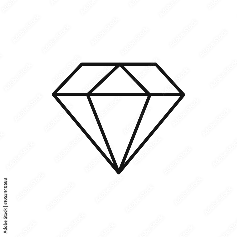 Diamond icon vector set collection for web Diamond icon vector set collection for web