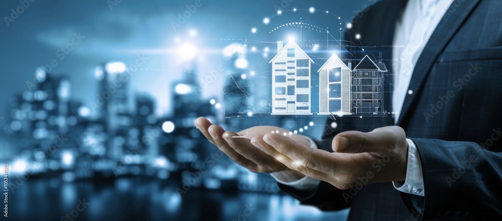 Fototapeta premium The business concept of property management plays a vital role in real estate management.