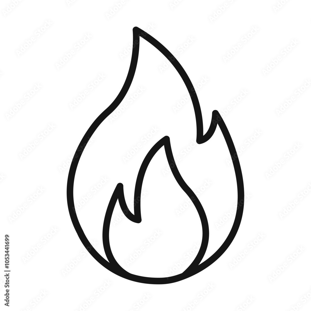 Fire icon vector set collection for web Fire icon vector set collection for web