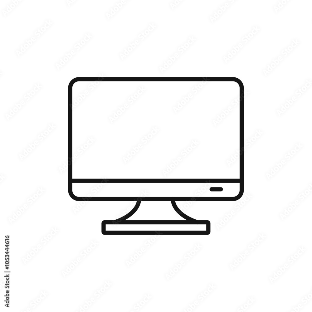 Monitor icon vector set collection for web Monitor icon vector set collection for web
