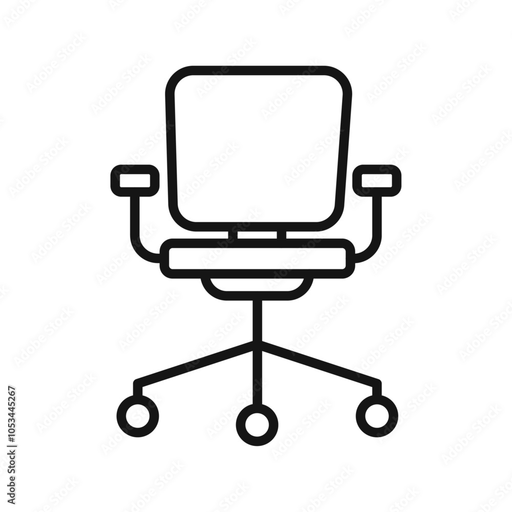 Office chair icon vector set collection for web Office chair icon vector set collection for web
