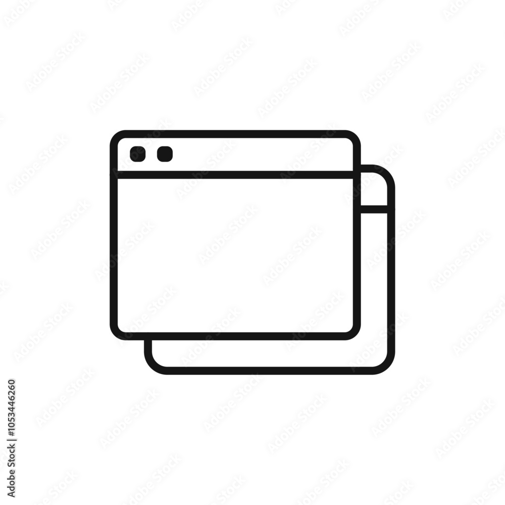 Pop up icon vector set collection for web Pop up icon vector set collection for web
