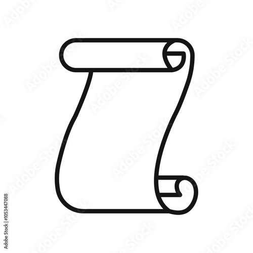 Scroll icon vector set collection for web