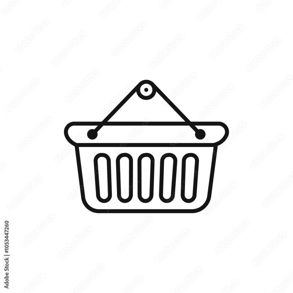 Shopping basket icon vector set collection for web Shopping basket icon vector set collection for web