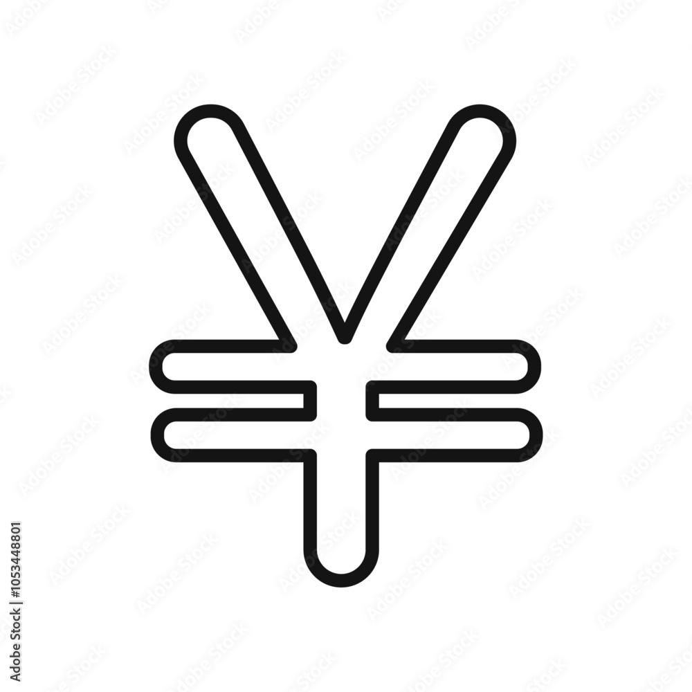 Yen icon vector set collection for web Yen icon vector set collection for web