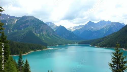  Enchanting mountain lake a serene escape