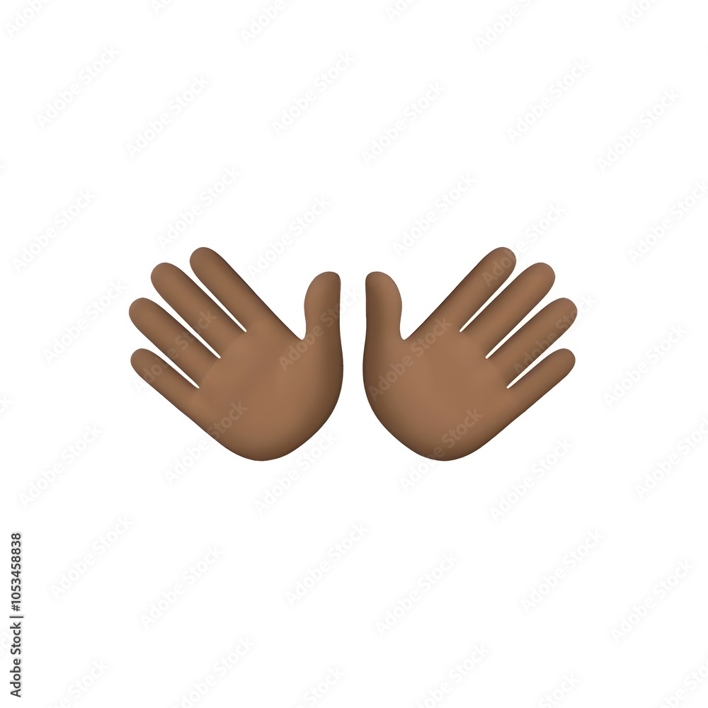 Obraz premium Open Hands Emoji 