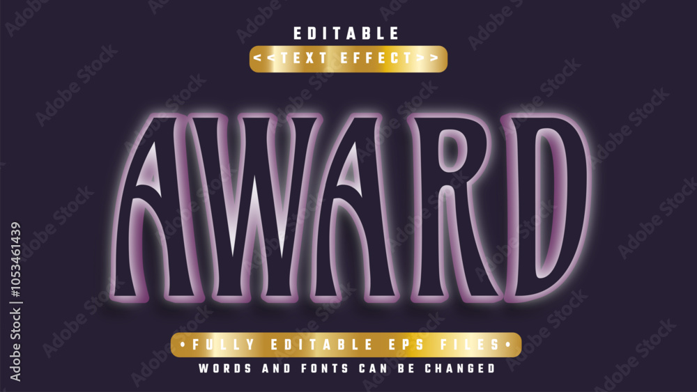 editable 3d award bold text effect.typhography logo editable 3d award bold text effect.typhography logo