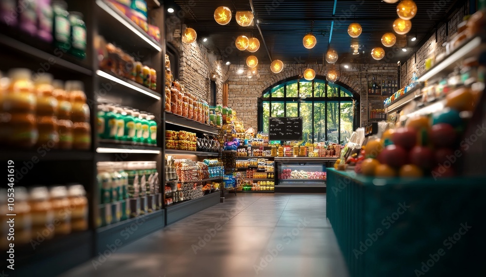 A cozy grocery store interior with shelves filled with jars, fruits, and warm lighting, showcasing a blend of rustic charm and modern convenience. A cozy grocery store interior with shelves filled with jars, fruits, and warm lighting, showcasing a blend of rustic charm and modern convenience.