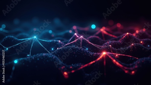 Abstract Technology Concept of AI Visualization