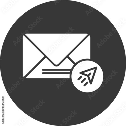 Send Mail Vector Icon Design