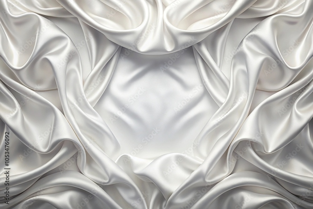 Obraz premium white silk satin fabric abstract background