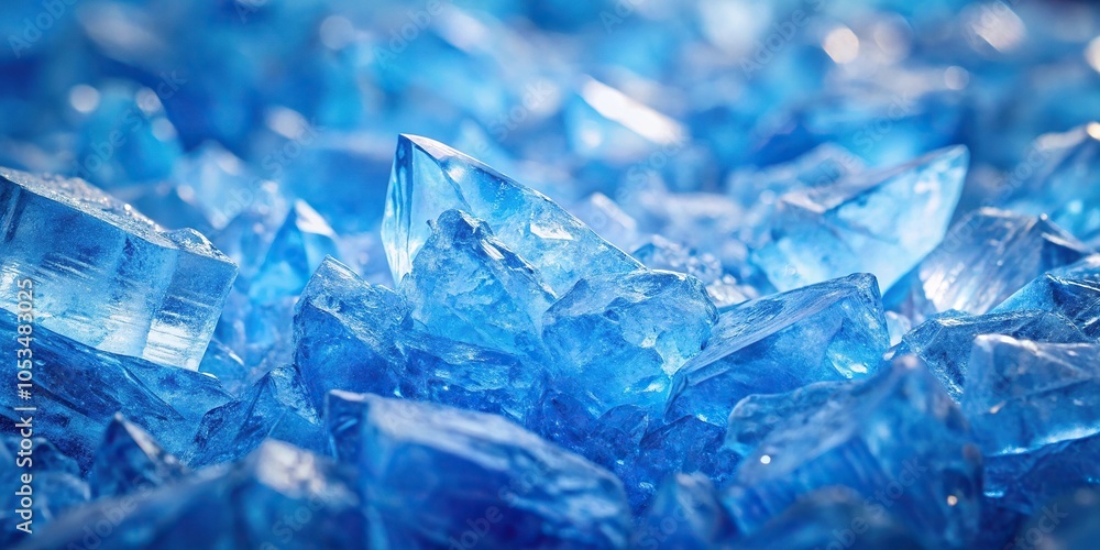 Wide angle blue ice texture background with crystal surface Wide angle blue ice texture background with crystal surface