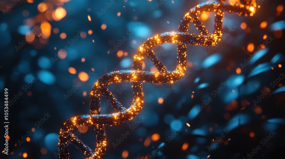 A captivating blend of nature and fantasy unfolds with a luminous DNA double helix. Its surreal glow intertwines with soft textures and vibrant elements, creating an enchanting visual experience. A captivating blend of nature and fantasy unfolds with a luminous DNA double helix. Its surreal glow intertwines with soft textures and vibrant elements, creating an enchanting visual experience.