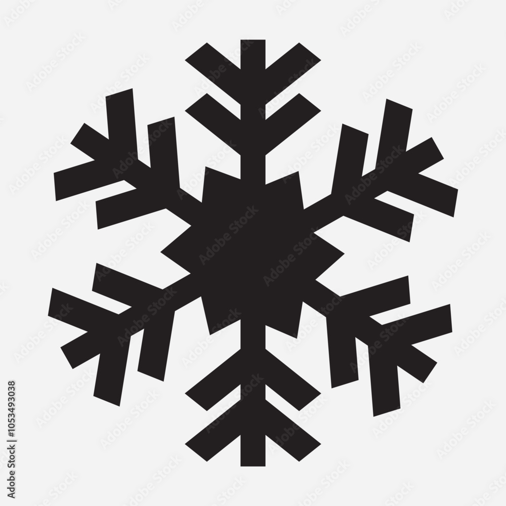Snowflake icon. flat style snowflake icon vector illustration. Snowflake icon. flat style snowflake icon vector illustration.
