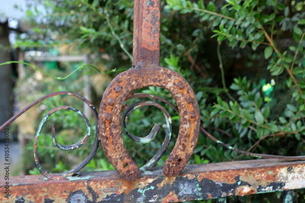 Old and rusty metal products. Old and rusty metal products.