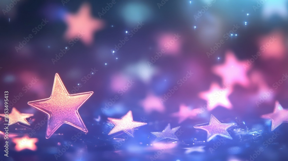Obraz premium Soft blur stars background