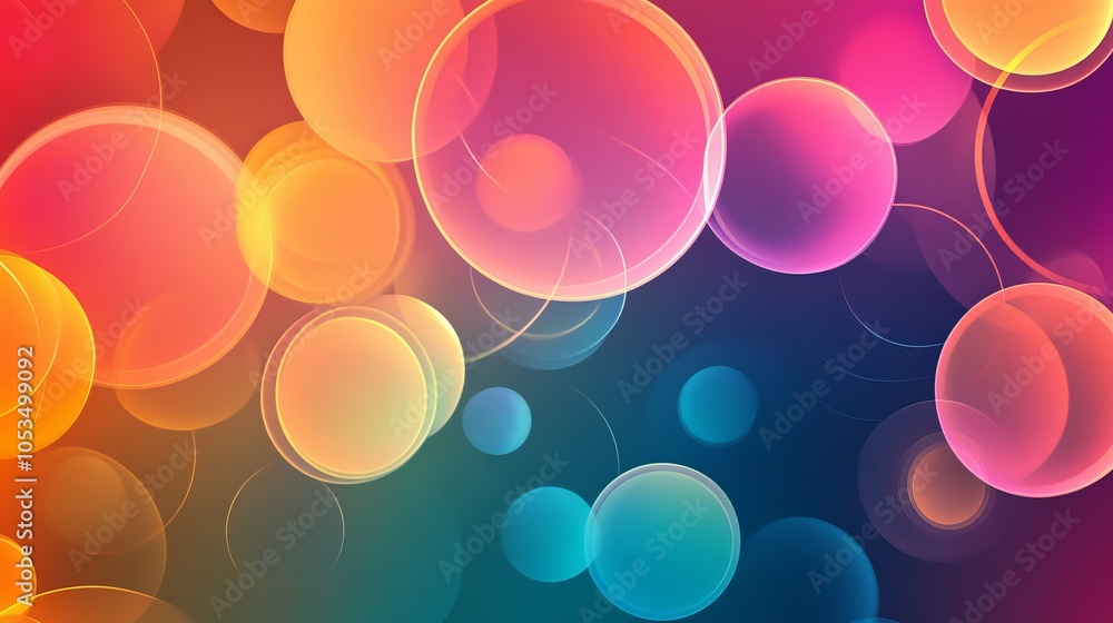 Vibrant Abstract Background with Overlapping Circles Vibrant Abstract Background with Overlapping Circles