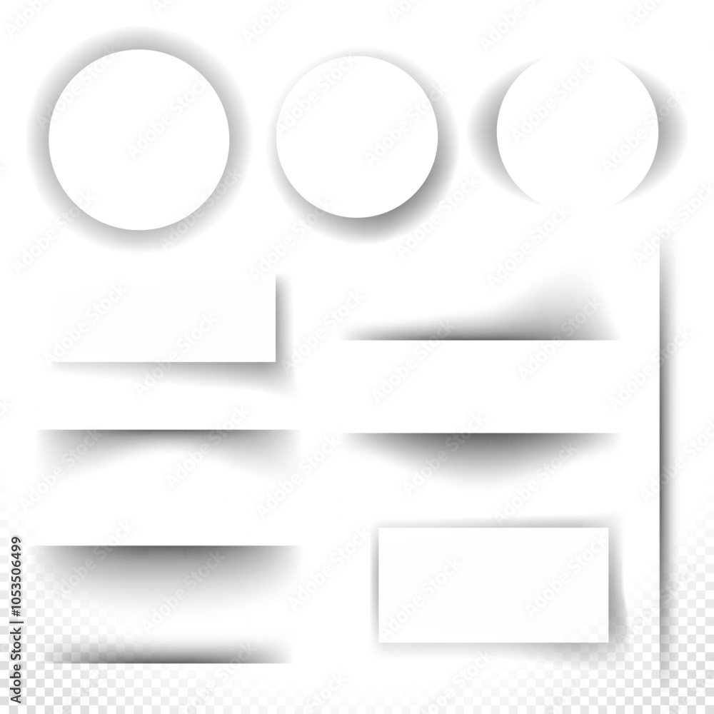 set of transparency shadows set of transparency shadows