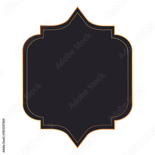 PNG Mosque shape badge, Diwali festival design, transparent background