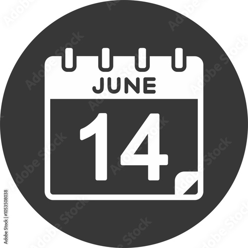 14 June Vector Icon Design