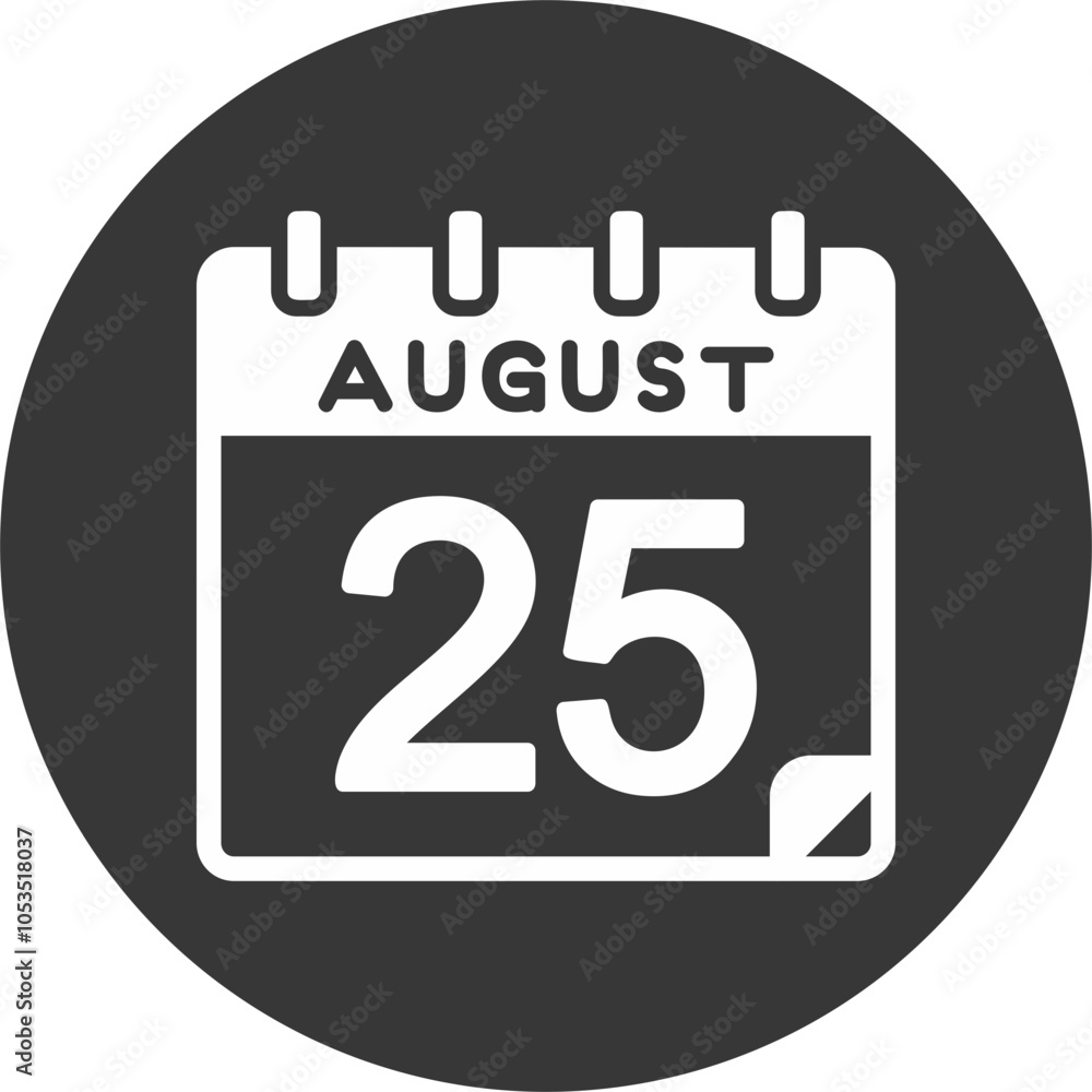 25 August Vector Icon Design 25 August Vector Icon Design