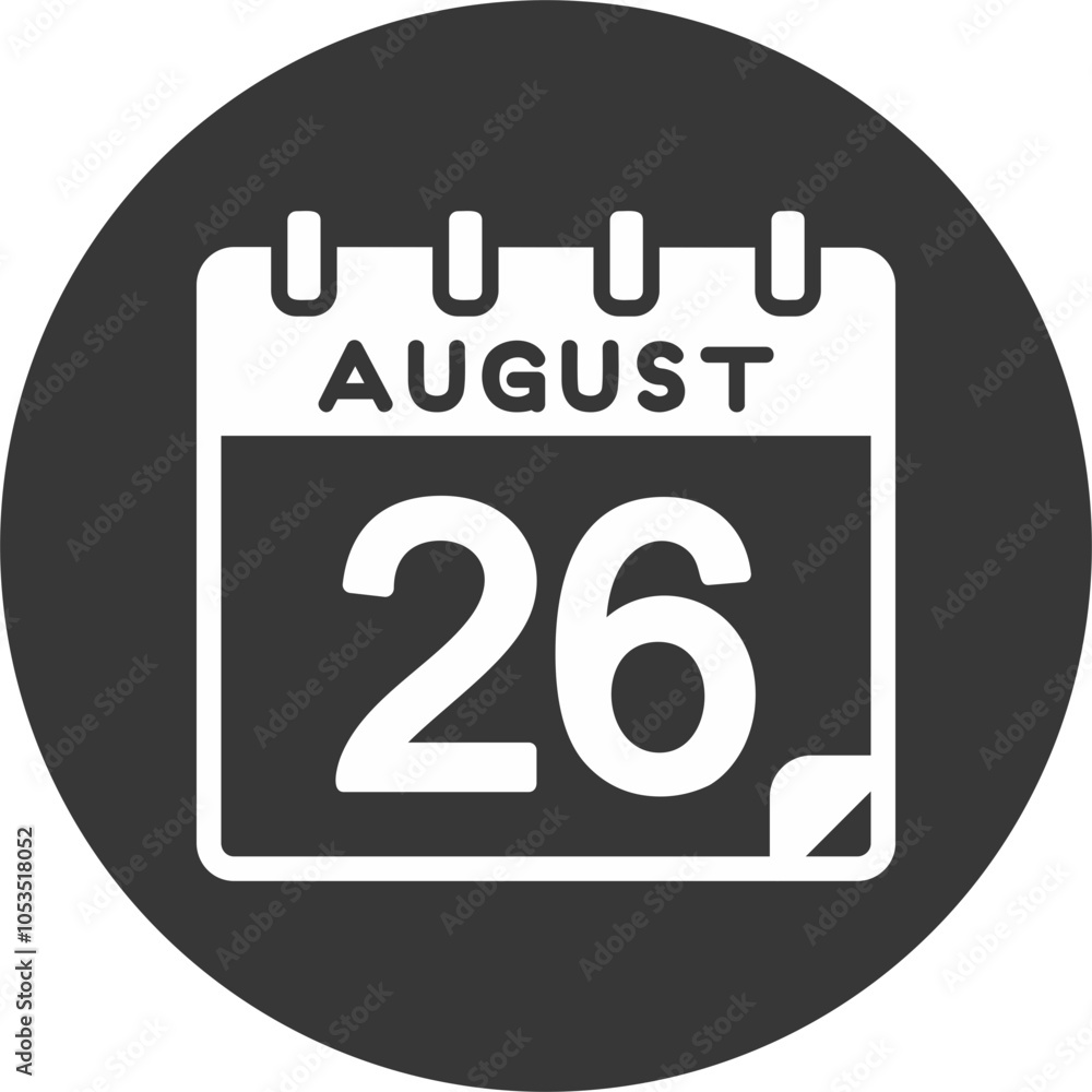 26 August Vector Icon Design 26 August Vector Icon Design