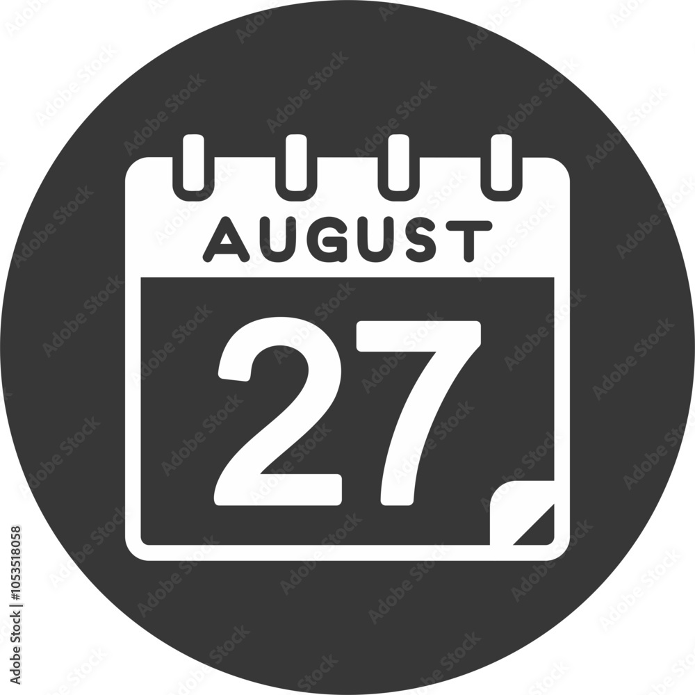 27 August Vector Icon Design 27 August Vector Icon Design