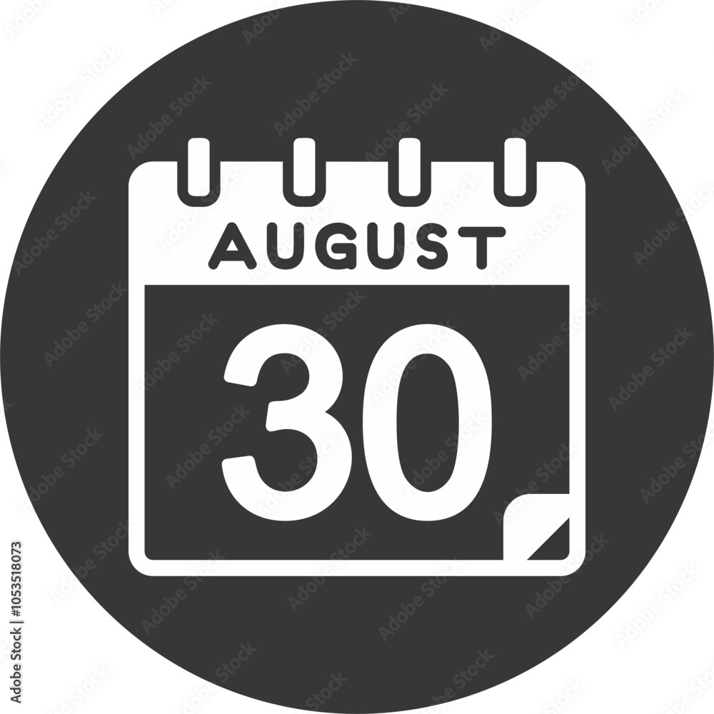30 August Vector Icon Design 30 August Vector Icon Design