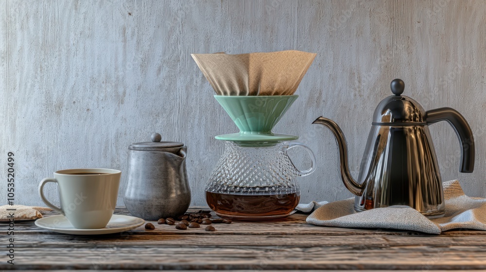 Fototapeta premium The Coffee Brewing Setup