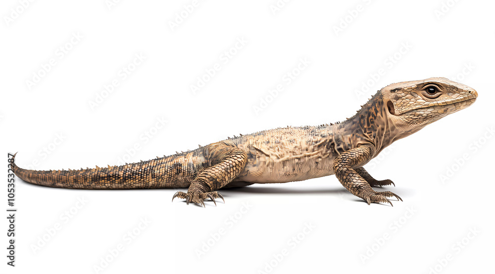 Doedicurus Lifelike Portrayal on Stark White Background, Side Perspective Highlighting Pleistocene Armored Herbivore Doedicurus Lifelike Portrayal on Stark White Background, Side Perspective Highlighting Pleistocene Armored Herbivore