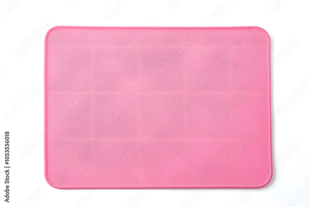 Pink Yoga Mat Isolated on White Background Pink Yoga Mat Isolated on White Background