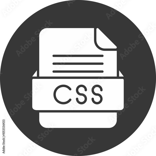 CSS File Format Vector Icon Design