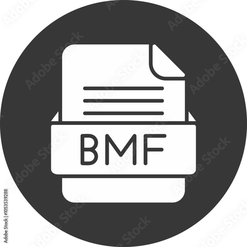 BMF File Format Vector Icon Design