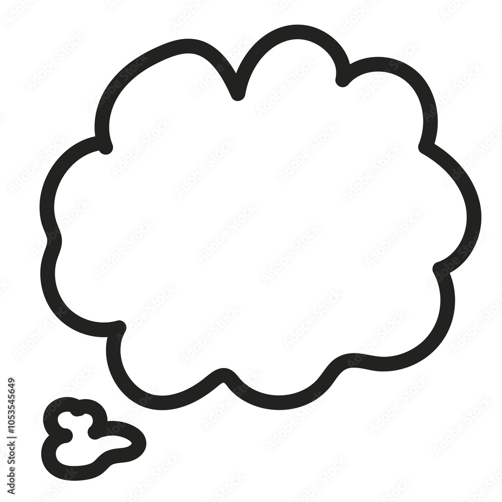 PNG Speech cloud hand drawn doodle, transparent background PNG Speech cloud hand drawn doodle, transparent background