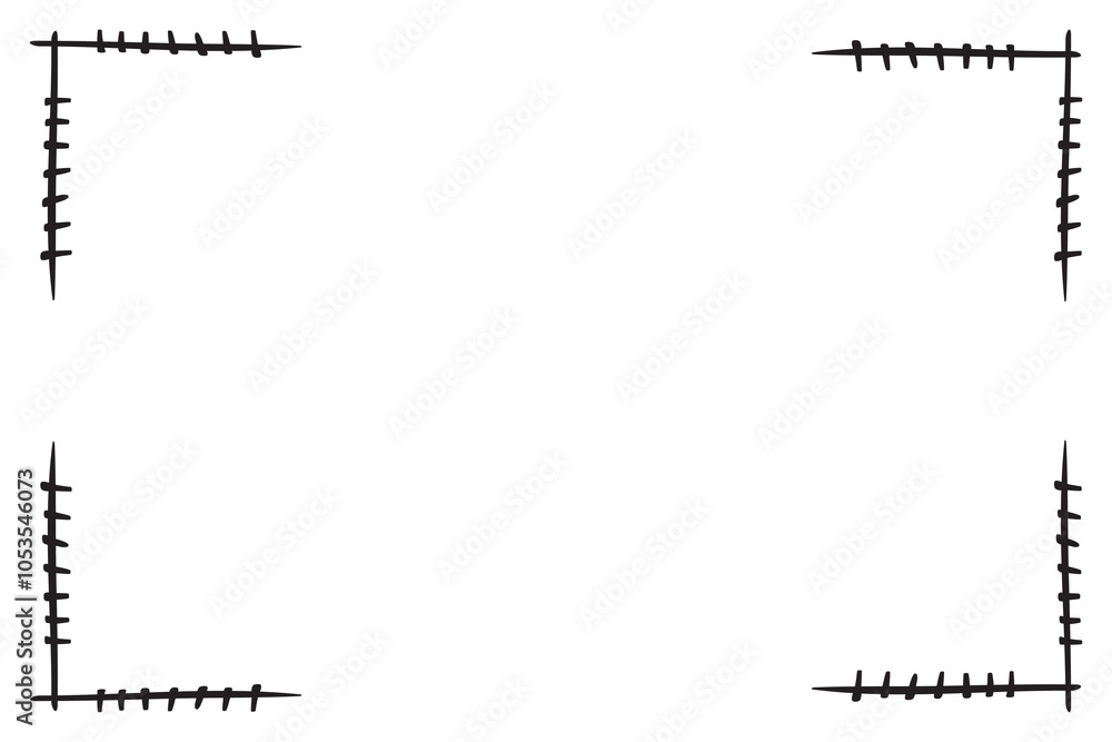 Fototapeta premium Png frame border bohemian ornament