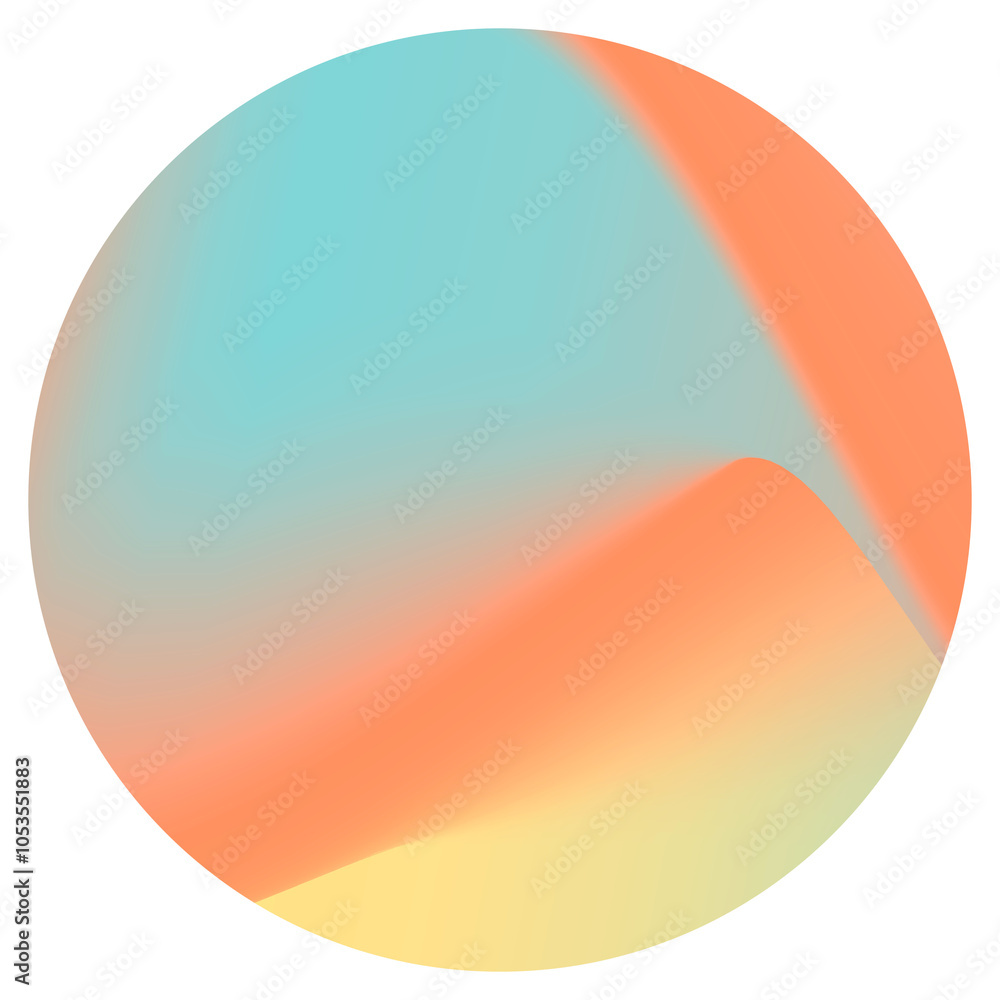 Colorful round gradient element transparent png Colorful round gradient element transparent png
