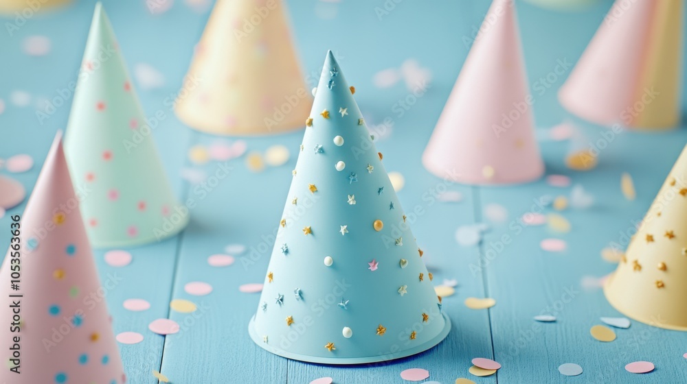 Obraz premium The Colorful Party Hat