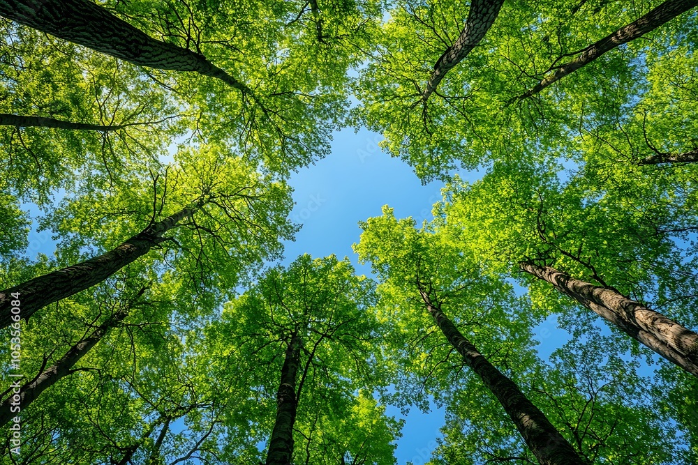 Obraz premium Looking Up at the Canopy