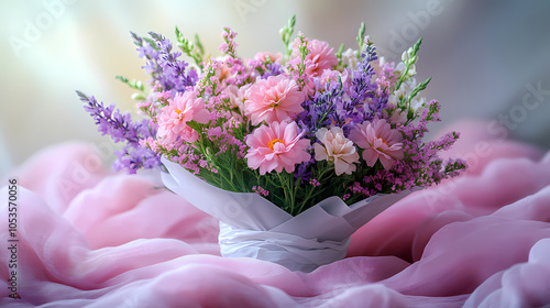 Wallpaper Mural The tabletop was covered with a white paper bouquet of flowers, lighting was soft, and a sense of atmosphere was present. Torontodigital.ca