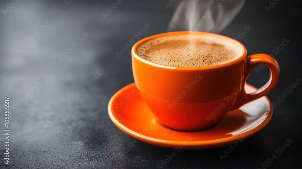 Coffee on black background. Generative AI Coffee on black background. Generative AI
