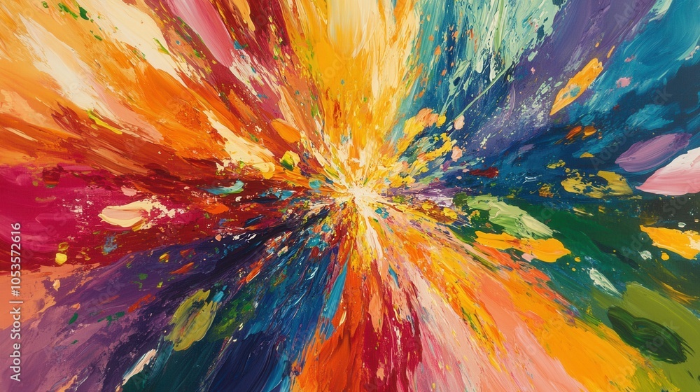 Obraz premium Colored confetti. Generative AI