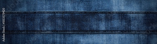 Denim Fabric with a Double Seam photo