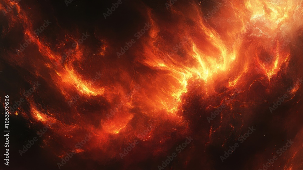 Fire flames black background. Generative AI Fire flames black background. Generative AI