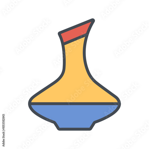 Wine Decanter Vector Icon